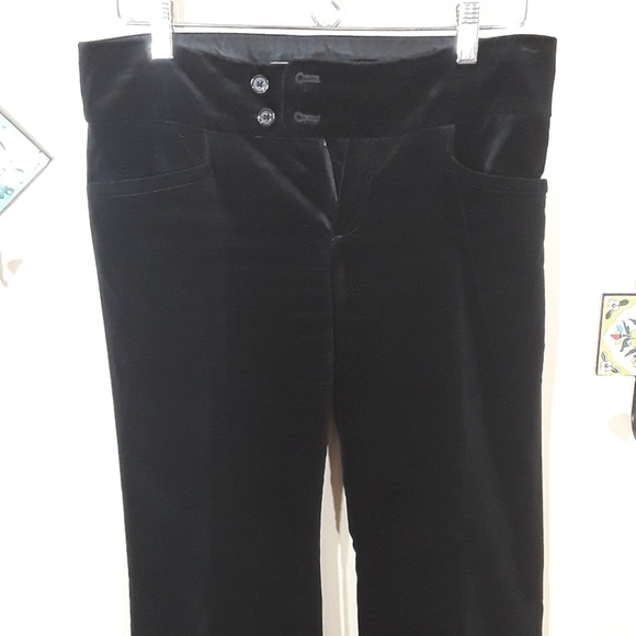 Banana Republic black suede Sloan Fit pants - Picture 3 of 5